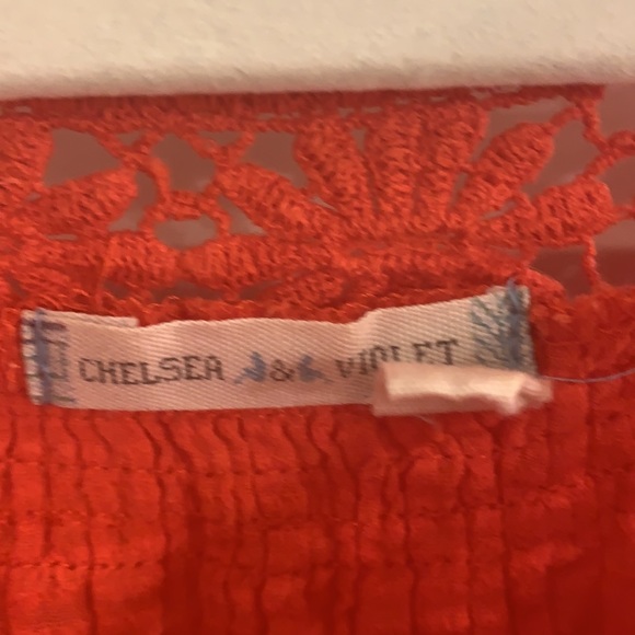 Chelsea & Violet Orange Top - Picture 2 of 3
